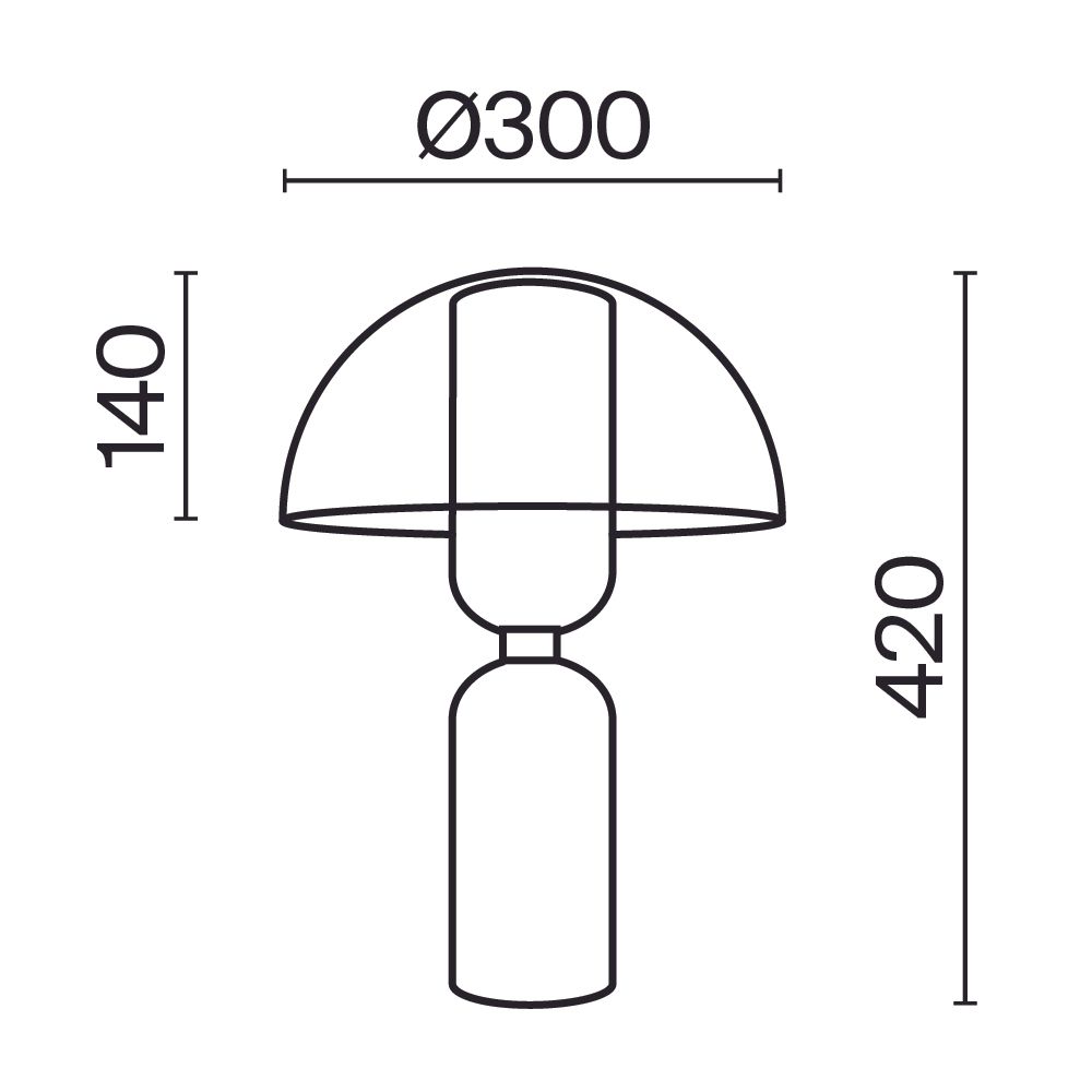Настольный светильник Maytoni MOD177TL-01B
