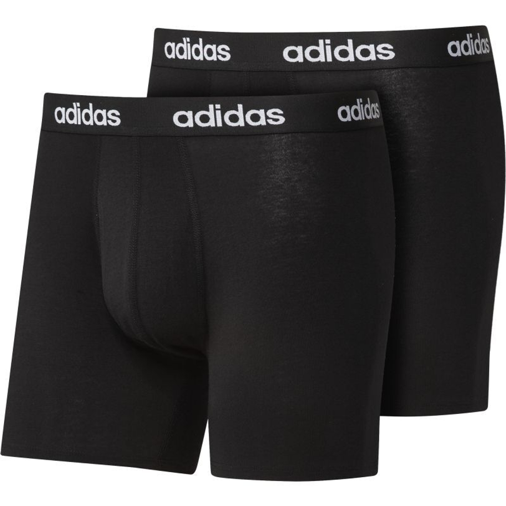 Мужские спортивные боксеры Adidas Linear Brief M - 2P black/black