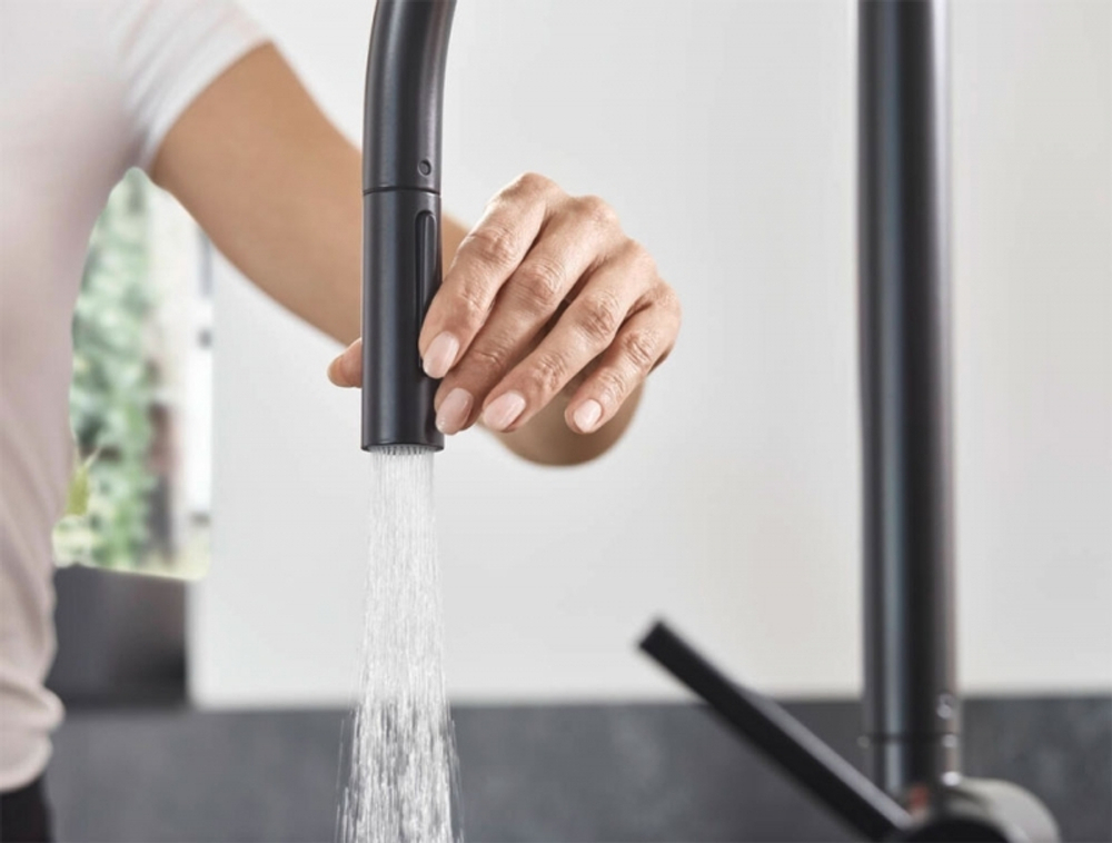 Смеситель для кухни Hansgrohe Talis M54 72802670 черный матовый