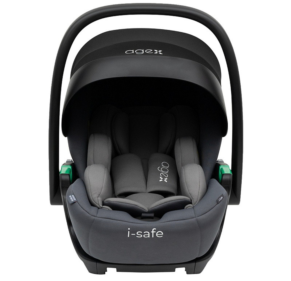 Коляска Agex Prima Pro 3 в 1 с автокреслом i-Safe Grey APP232 Beige (Бежевый)