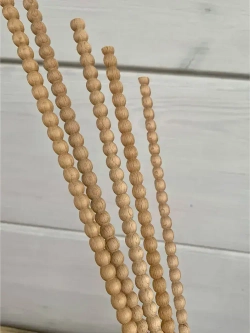 Молдинг декоративный для стен N142. Деревянные заготовки для творчества, бук, 10 шт. по 1200 мм.