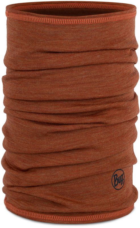Тонкий шерстяной шарф-труба детский Buff Merino Lightweight Solid Cinnamon Фото 1