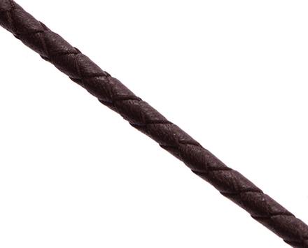 Шнурок плетеный коричневый Ø 3.5 мм, дл. 70 см