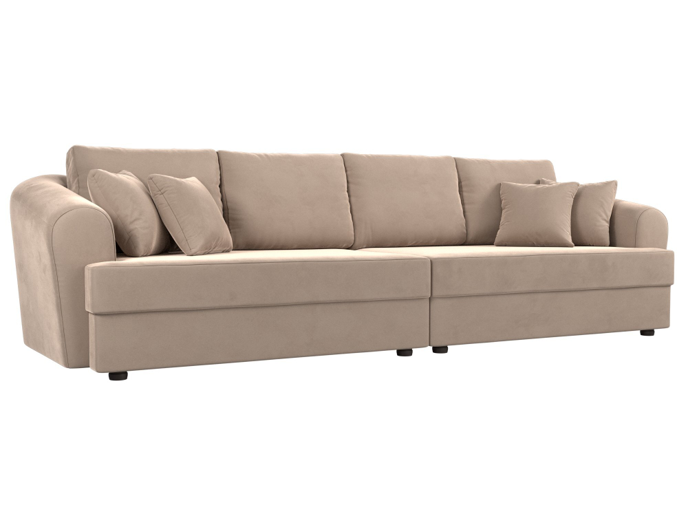Диван прямой Милтон, Бежевый, Велюр, 100652