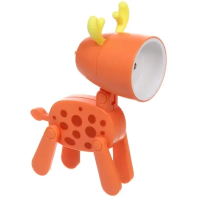 Настольная лампа «Sweet - Жирафик» LED 5,5*5,5*9,6 см, батарейки AG3 0.2W, Оранжевый