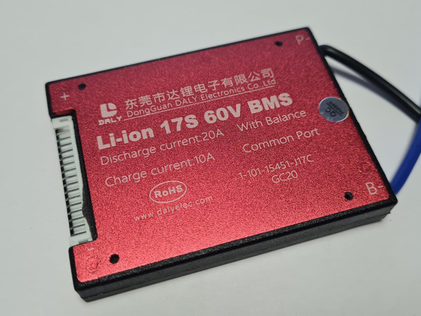 Плата контроля BMS Li-ion 17S 60V 20A