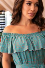 Платье Элинор макси (серо-голубое) П14010-12М LT Collection