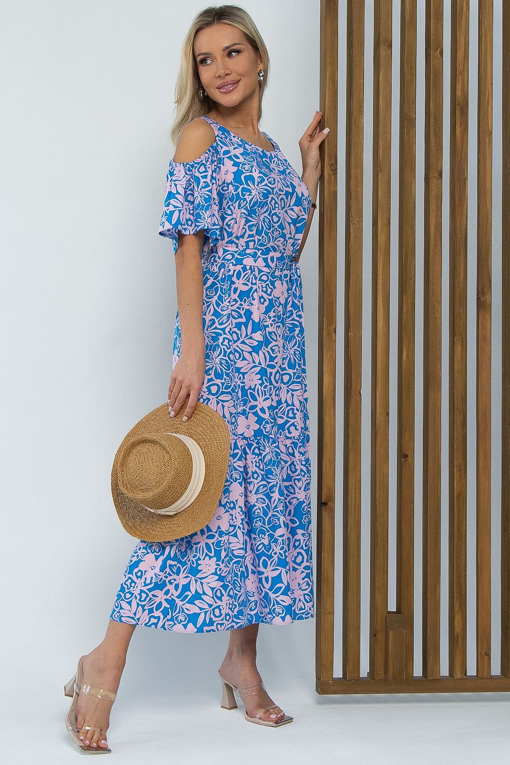 Платье Марианна (сине-розовое) П15348-5М LT Collection