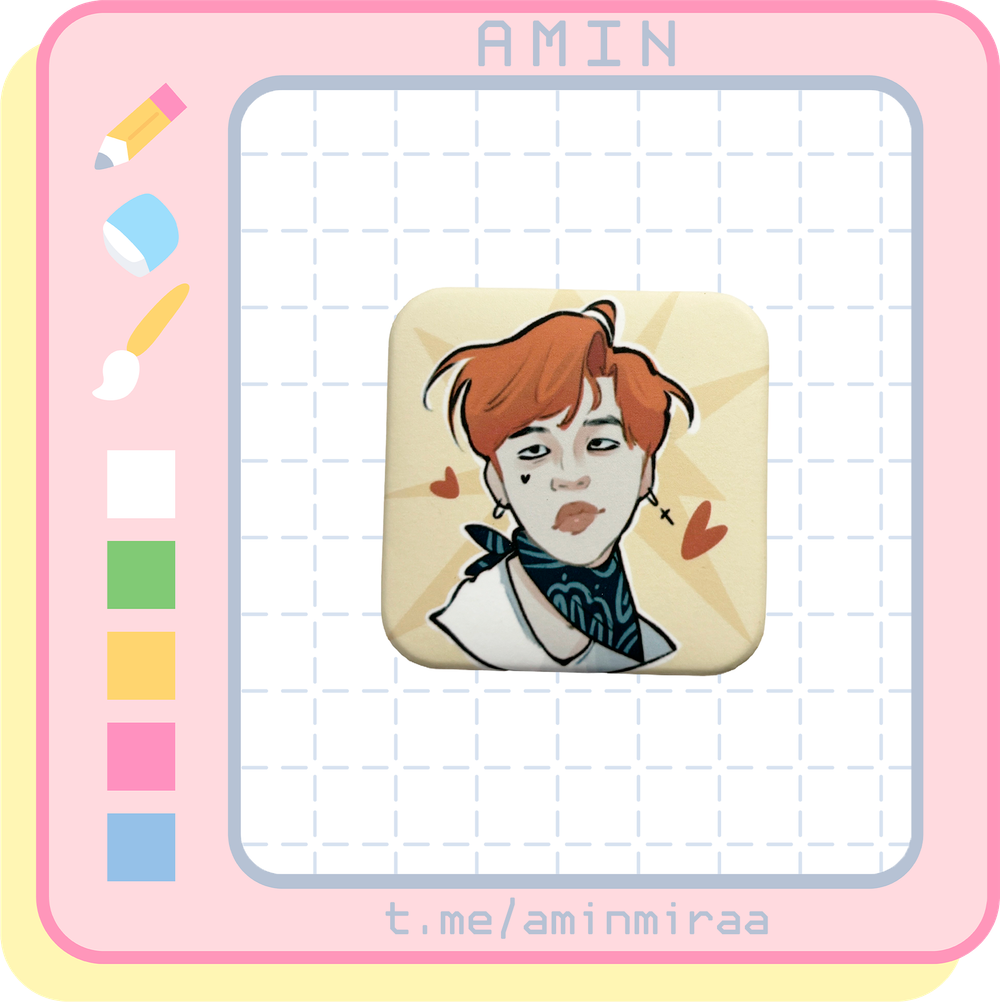 Плюшка / Значок #06 / BTS