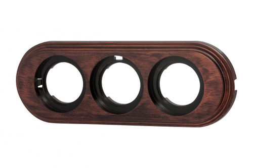 Рамка 3-х постовая, пластик, цвет Медный Век BF1-630-16/PL