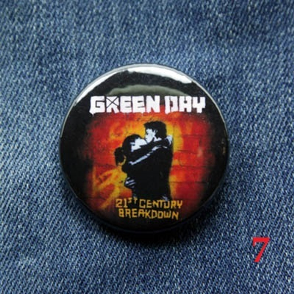 Значок Green Day 36 мм ( в ассортименте )