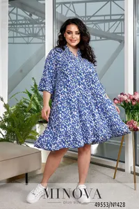 Платье 428-синий Minova