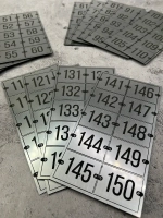 Нумерация на шкафчики, набор