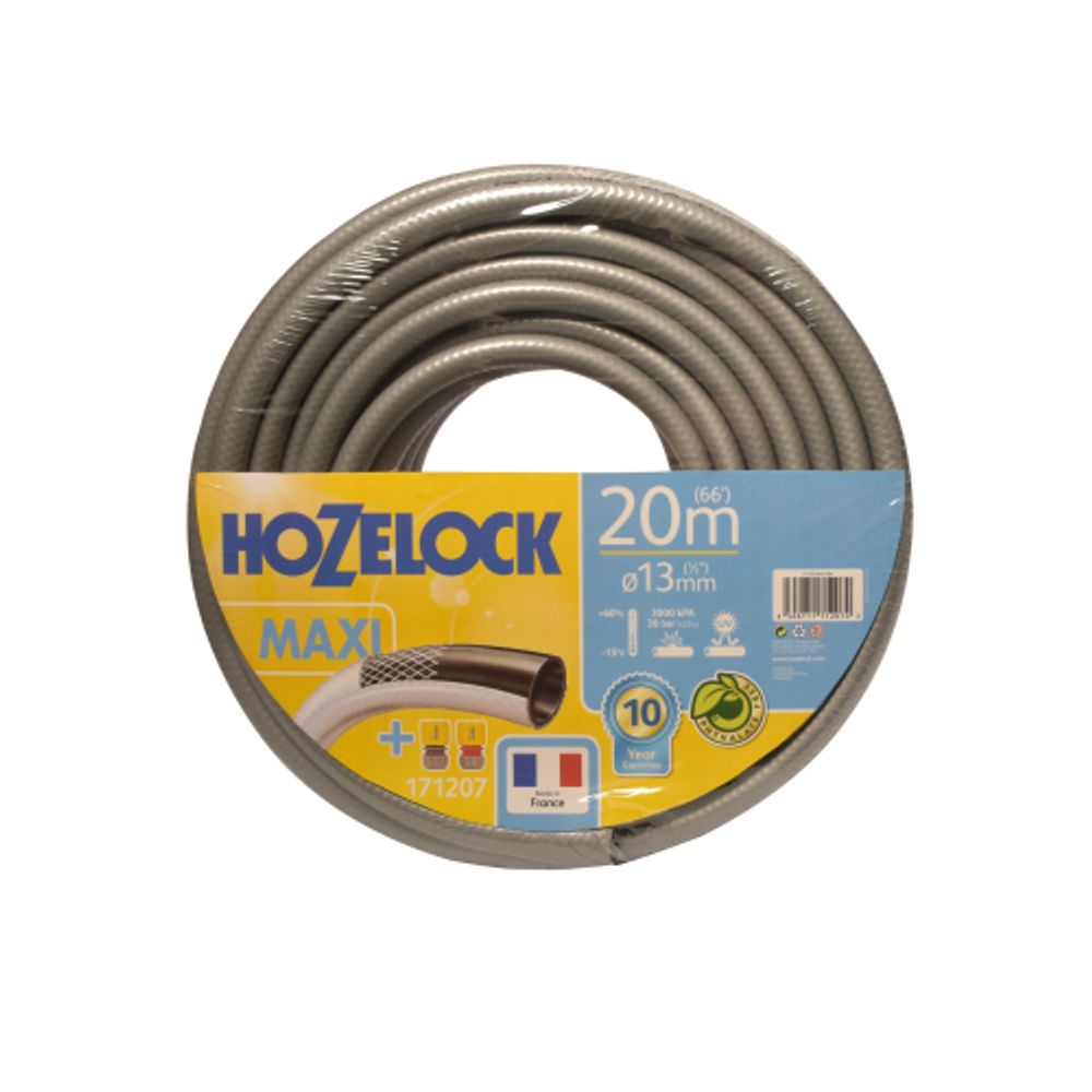 Шланг для полива HoZelock 171207 ПВХ садовый TRICOFLEX MAXI с коннекторами 12,5 мм 20 м | Шланги Green Apple