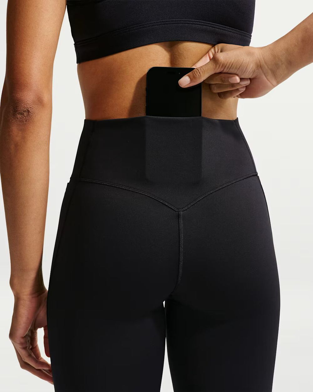 Nike Universa Женские лосины с высокой талией, без шва спереди, полной длины - NIKE