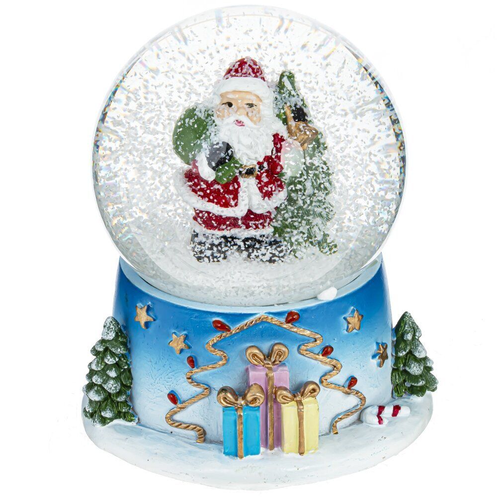 GAEM Фигурка декор в стекл шаре "Дед Мороз/Снеговик", D 7 см, L8,5 W8 H9 см, 2в.