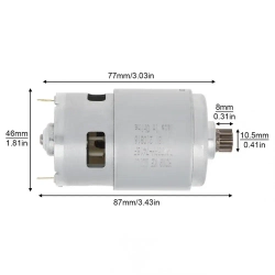 RS775 11 зубьями (10.5*8 mm) DC 18V двигатель высокой мощности с передачи для электрической пилы