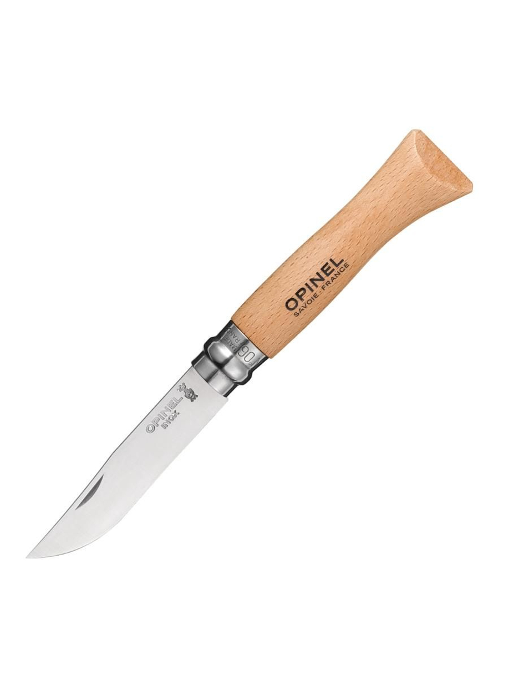 Нож Opinel №6, нержавеющая сталь, рукоять из бука