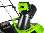 Снегоуборщик GREENWORKS GD40SB, аккумуляторный, 4Ач
