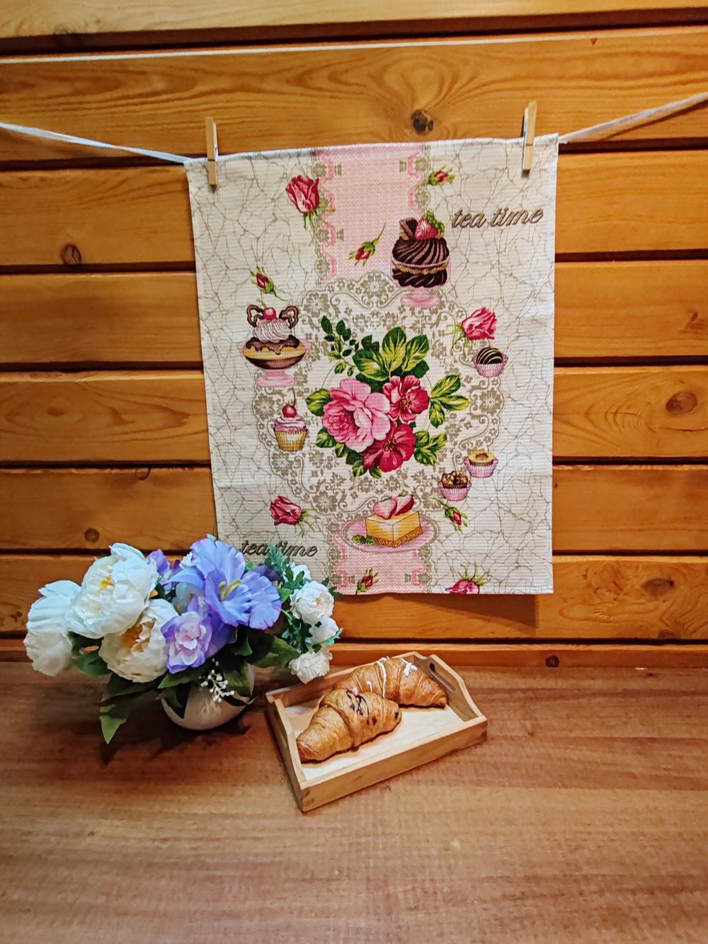 Набор кухонных полотенец, 3 шт , 45х60 см , рогожка