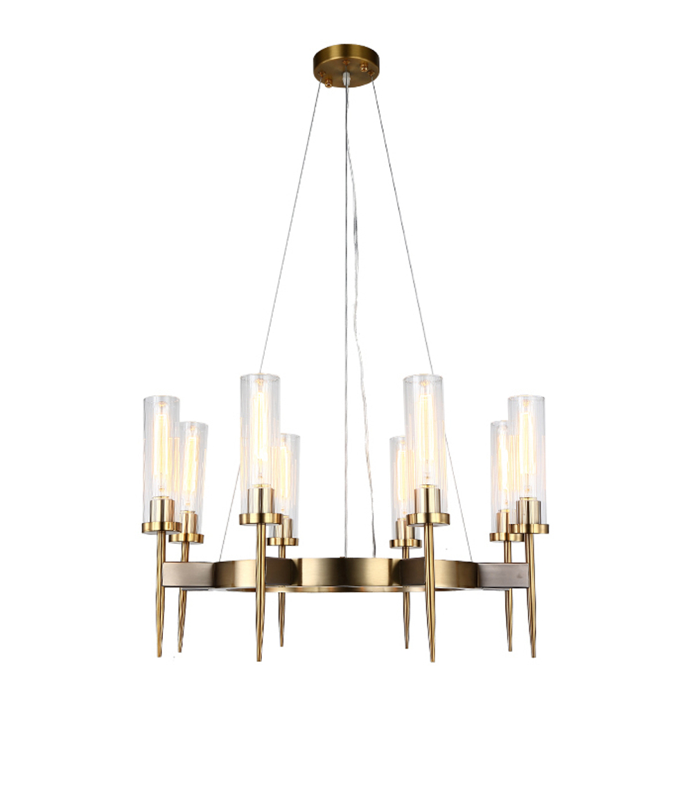 Люстра Alouette 8 brass