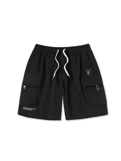 Шорты нейлоновые карго с завязками