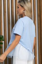 Блуза Нежный взгляд (голубая) Б15391-7М LT Collection
