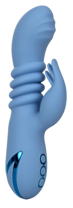Голубой вибромассажер-кролик Santa Cruz Coaster (Цвет: голубой)