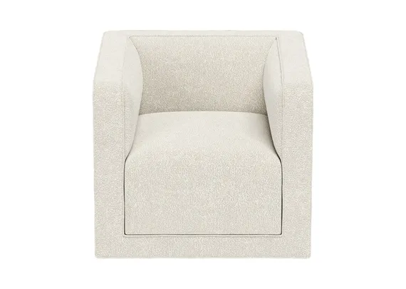 Кресло Cube (молочный, букле)