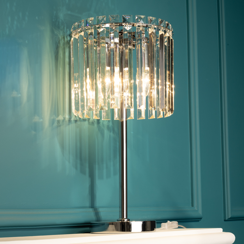 Citilux Джейн CL306831 Хрустальная настольная лампа Хром