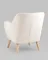Кресло Richie, белая обивка тедди