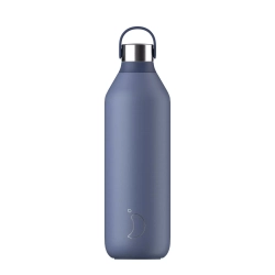 Chilly's Bottles - Термобутылка Series 2 1л синяя / артикул   B1000S2WBLU  / GTIN 604947807687