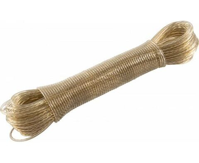 Шнур бельевой металл 25 м., суперпрочный (171171)