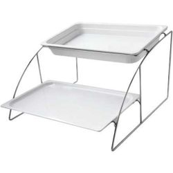 Подставка фуршетная горка 2 яруса для гастроемкостей GN1/1 (565*525*325 мм) P.L