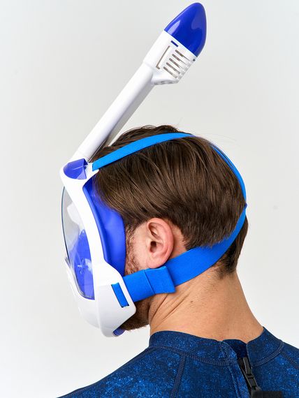 Маска полнолицевая Sargan Планета океан 2.0 белый/синий