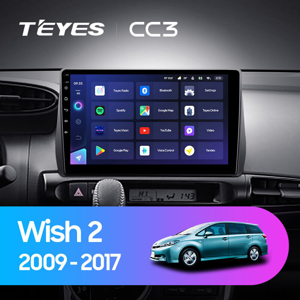 Teyes CC3 10,2" для Toyota Wish 2009-2017