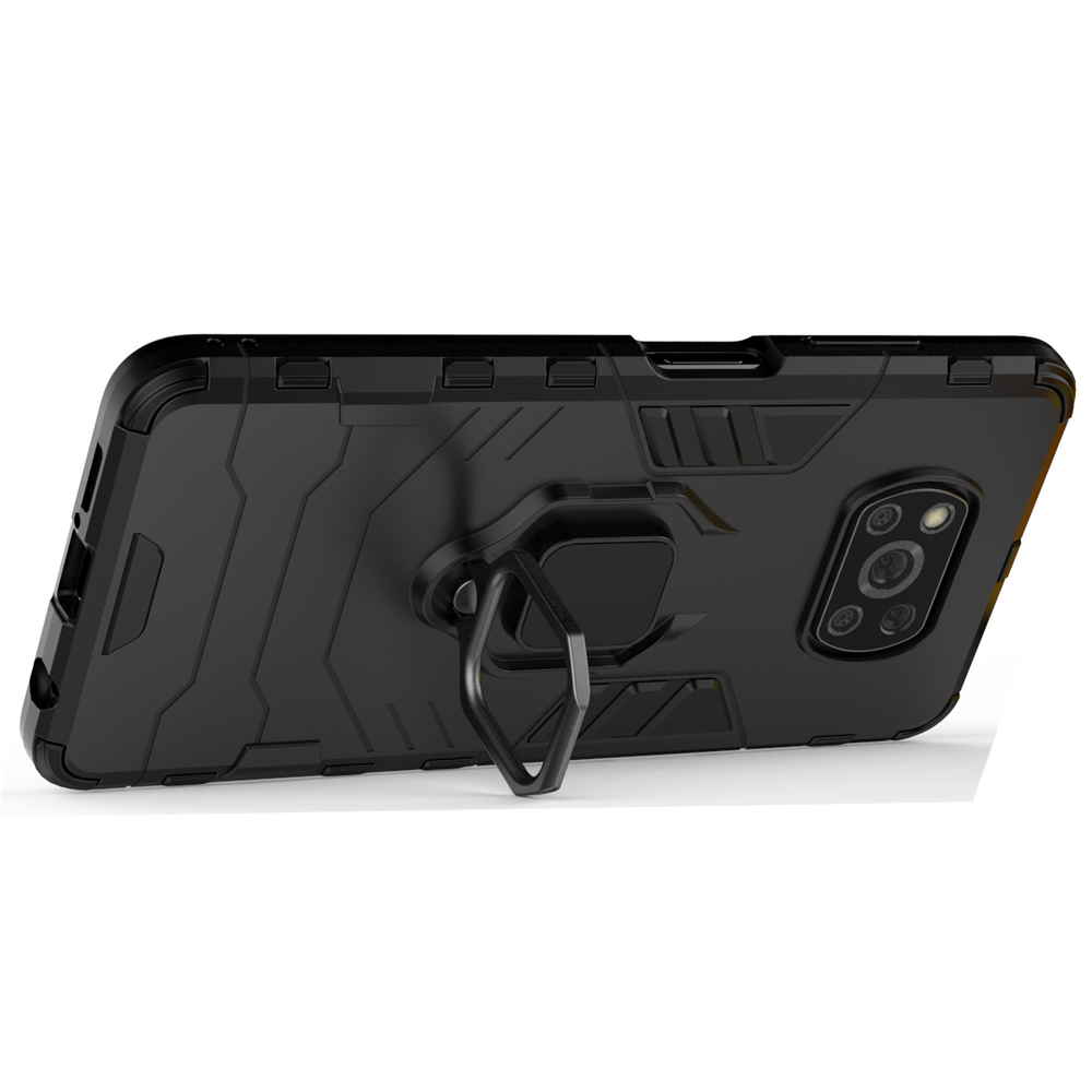 Противоударный чехол с кольцом Panther Case для Xiaomi Poco X3 Pro / X3 NFC