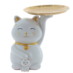 Фигурка декоративная с подносом Кошка