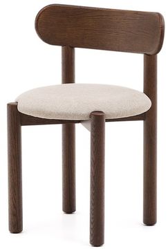 Стул Nebai из коричневой синели с каркасом из массива дуба и отделкой из ореха FSC MIX Credit