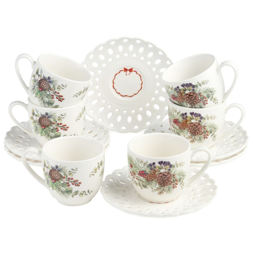 НАБОР ЧАЙНЫЙ LEFARD "CELEBRATION" НА 6 ПЕР. 12 ПР. 250 МЛ (КОР=6НАБ.)