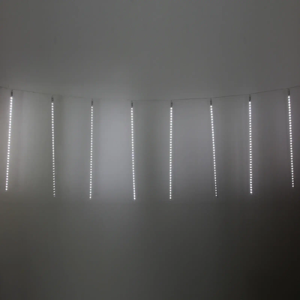 Гирлянда для улицы «Тающая сосулька» 3,0 м*80 см 575 лампы LED, IP-54, Белый (8 трубок)