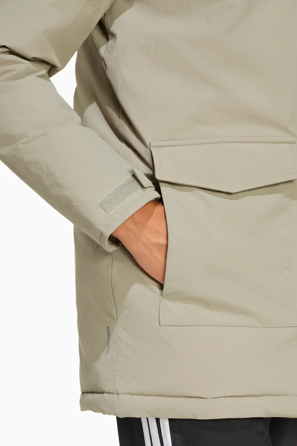 Куртка adidas Paveric Climawarm Fur Parka - зеленый