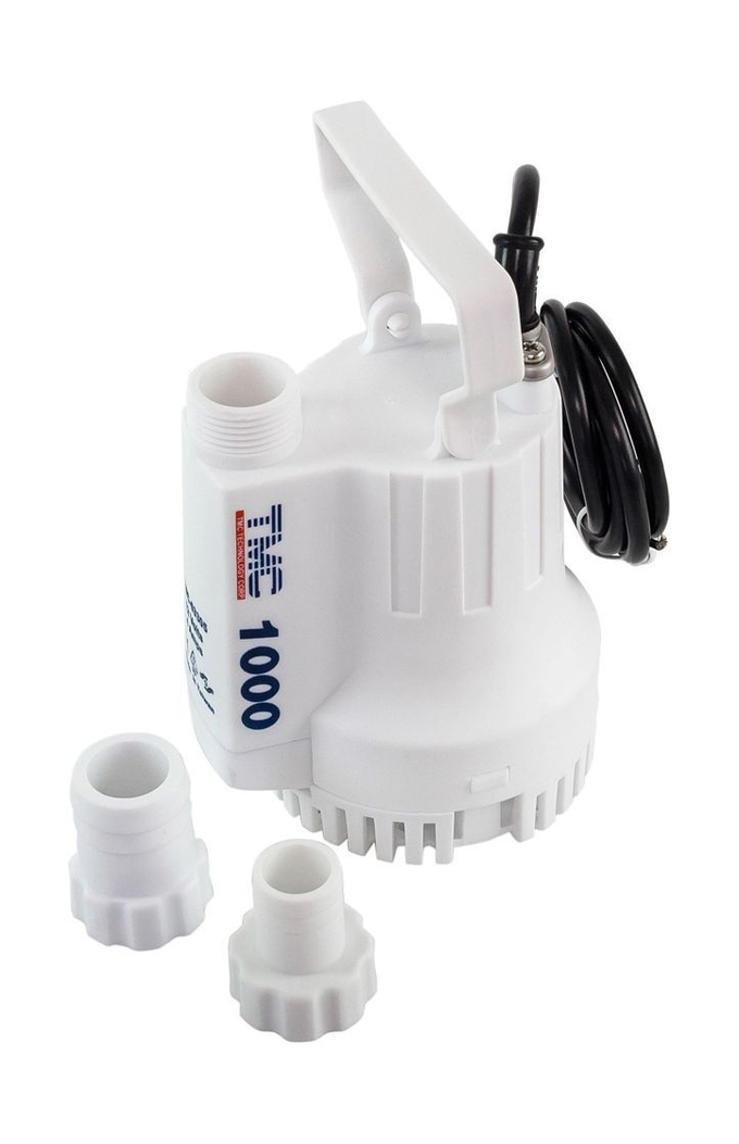Помпа осушительная, 12 В, 1000GPH (3785 л/ч)