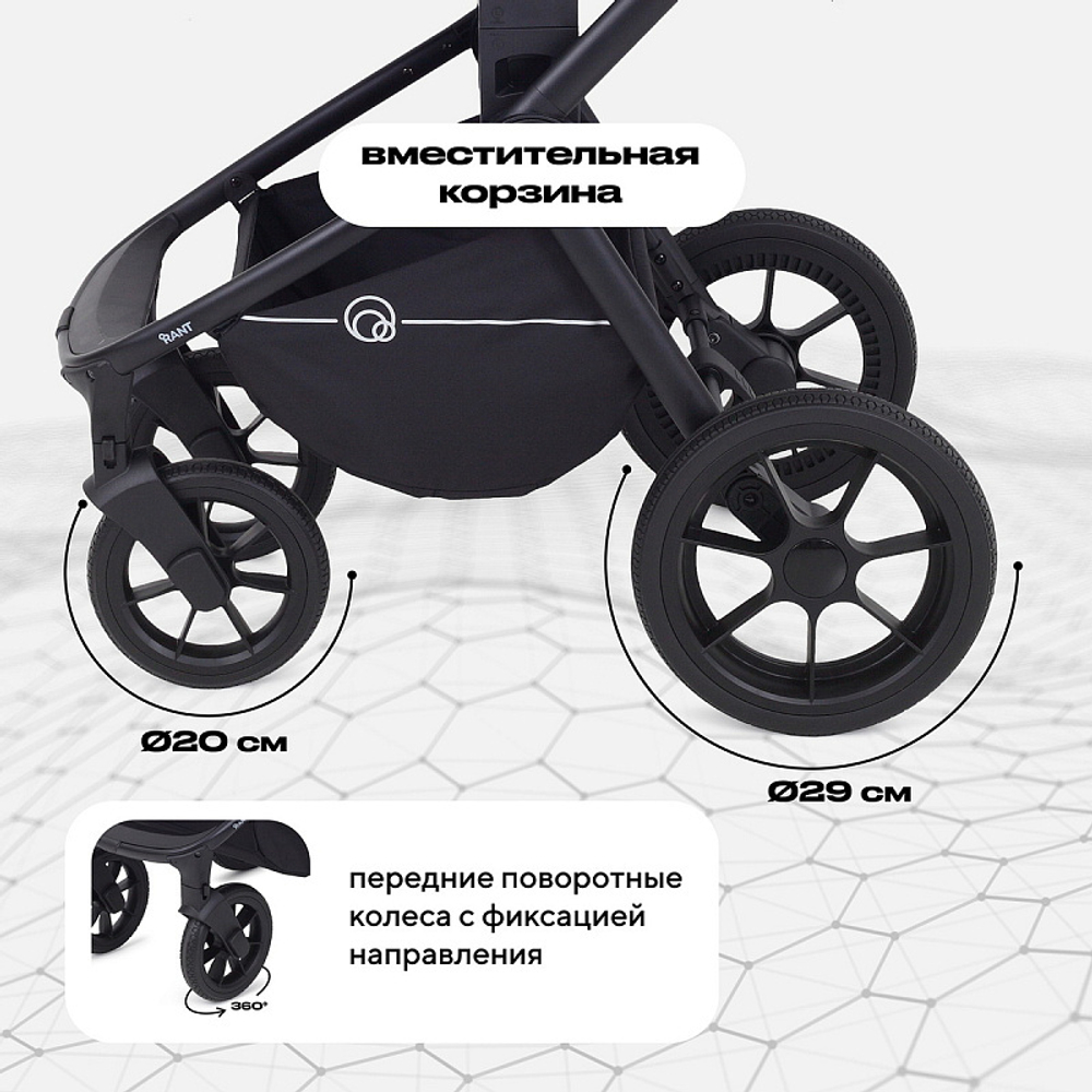 Детская коляска Rant Flex 2 в 1 RA076 Black