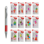 Подарочный набор Basir, c автоматической шариковой ручкой и брелоком для ключей, ассорти