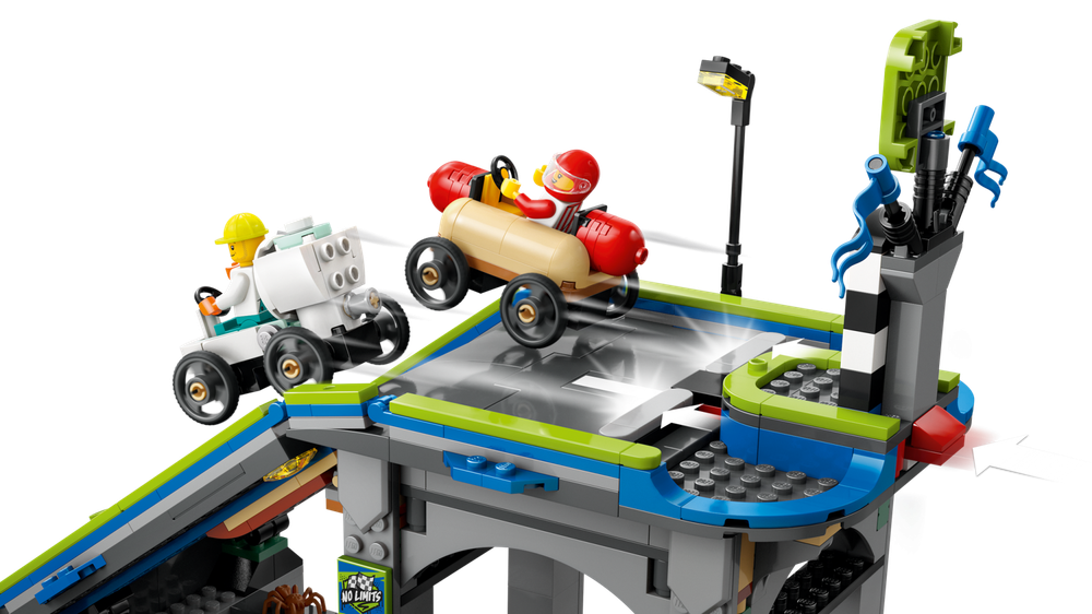 Конструктор Лего Сити Никаких ограничений: автогоночная трасса 60460 | LEGO City No Limit Race Track Ramp 436 деталей 6+