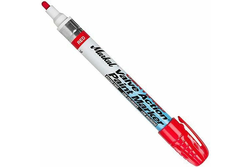 Маркер для нержавеющей стали Markal Valve Action Paint Marker Certified красный