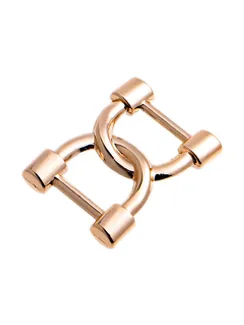 Украшение для бретели 10 мм, "подковы", 19 мм, Греция, розовое золото