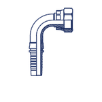 Фитинг DN 12 ORFS (Г) 13/16 (90)  накидная гайка