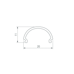Экран SL-LINE-2011-2000 Round OPAL (Arlight, Пластик) 019259